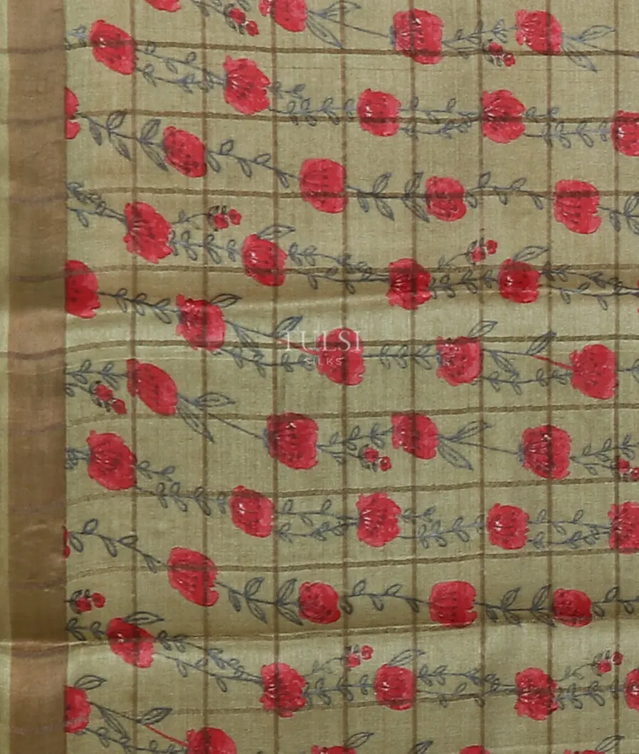 Yellow Woven Tussar Saree T5223623