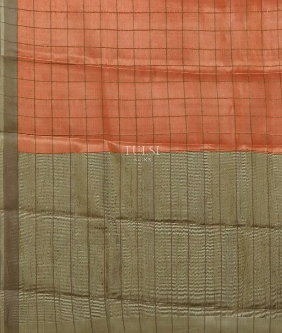 Yellow Woven Tussar Saree T5223624