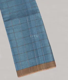 Blue Woven Tussar Saree T5223761