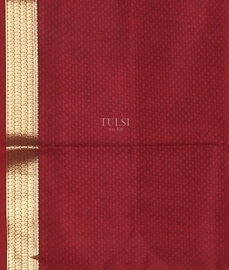 Beige Printed Silk Saree T5623583