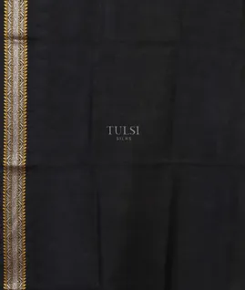 Black Soft Tussar Printed Saree T5261773