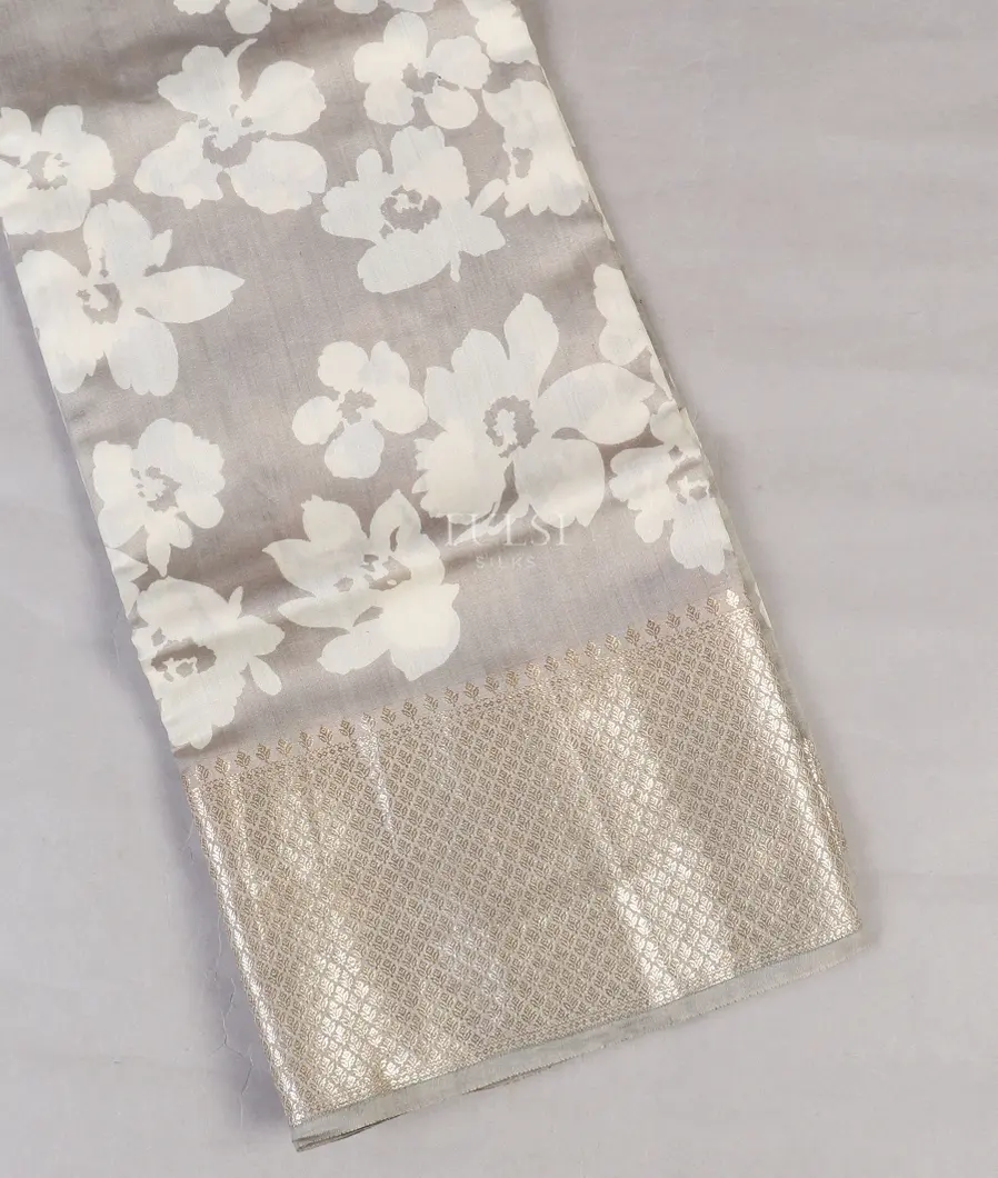 Grey Chaniya Silk Saree T555947-image