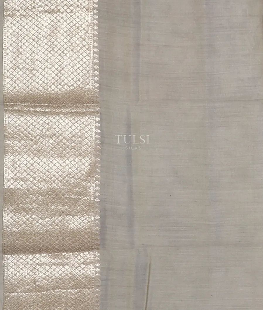 Grey Chaniya Silk Saree T5559473