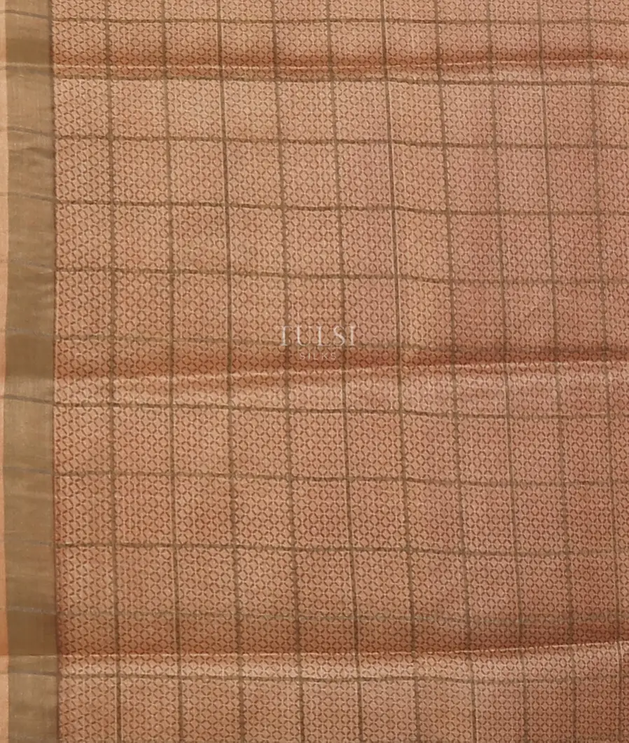 Pink Tussar Printed Saree T5549243