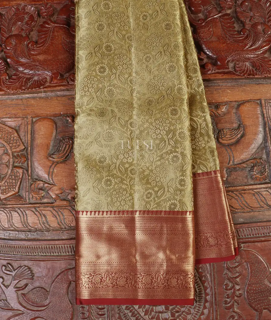 Greensih Beige Soft Silk Saree T566563-image