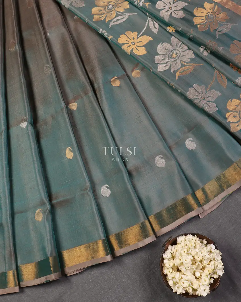 Blue Uppada Silk Saree T566418-image