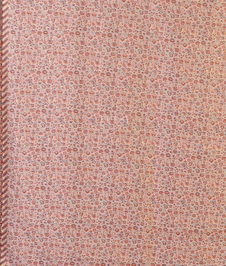 Off-White Kashmir Kani Silk Saree T5689833