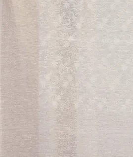 White Linen Embroidery Saree T5642583