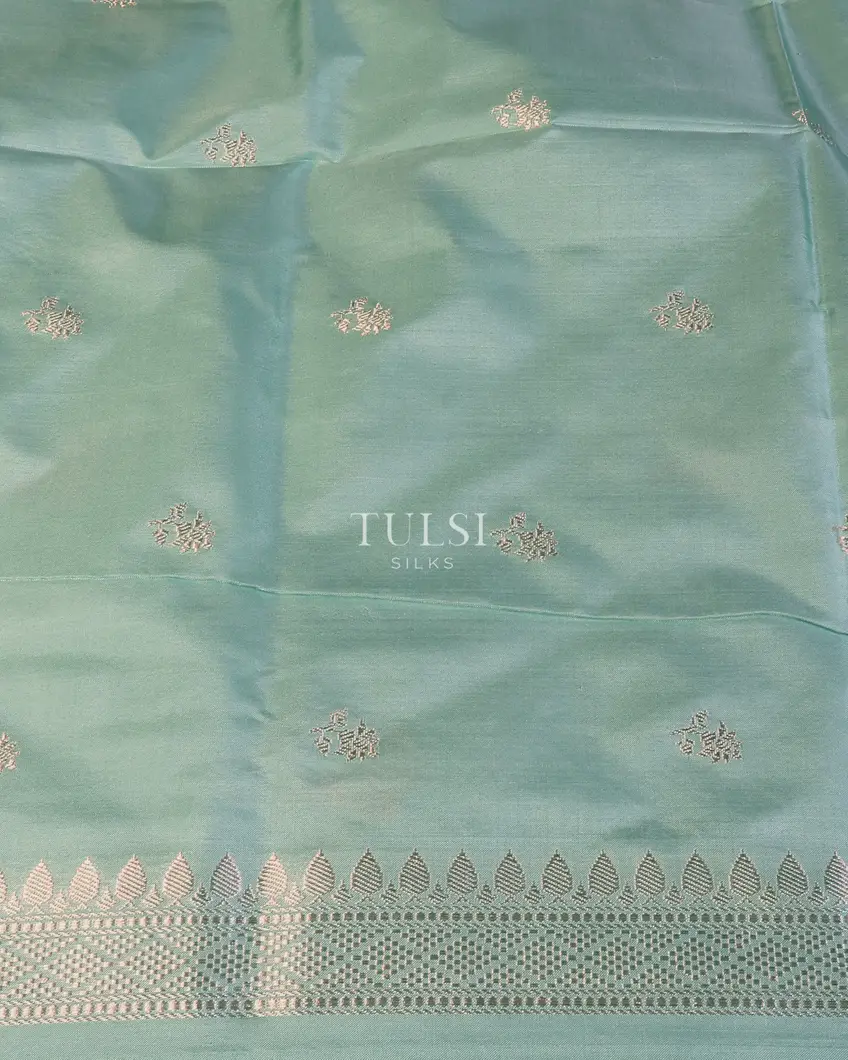 Light Blue Banaras Silk Saree T5657103