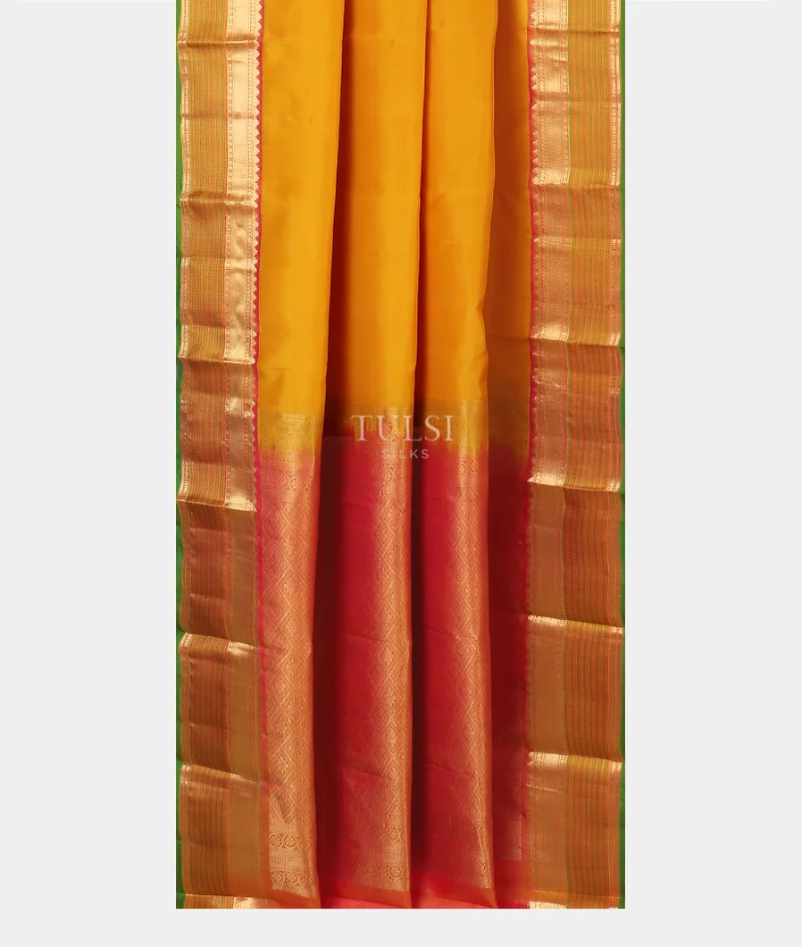 Yellow Soft Silk Saree T5307252