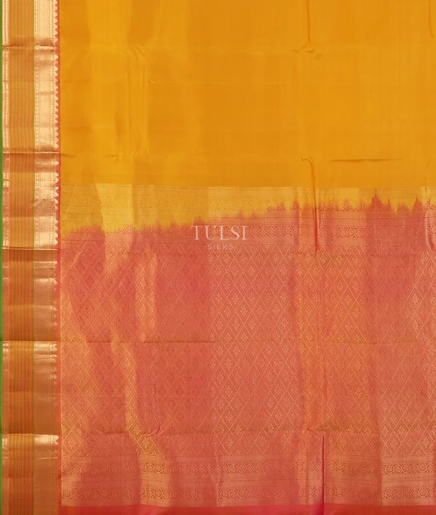 Yellow Soft Silk Saree T5307254