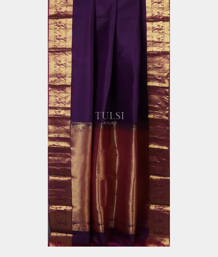 Purple Soft Silk Saree T5620262