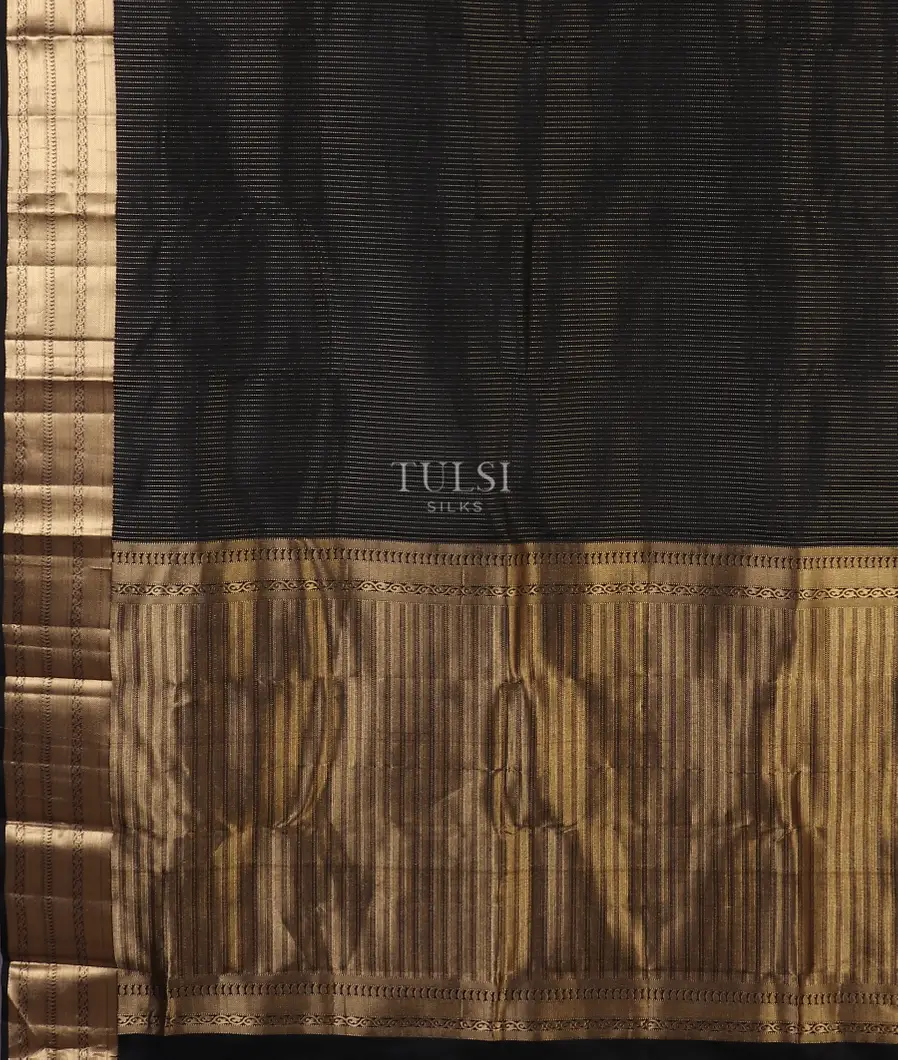 Black Soft Silk Saree T5628354