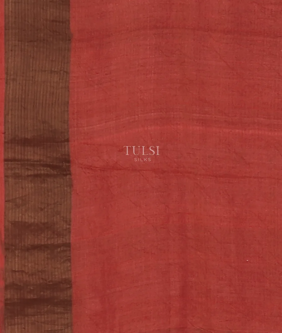 Green Tussar Printed Saree T5580263