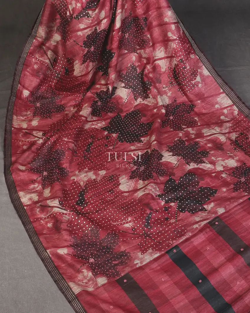 burgundy-tussar-printed-saree-t564312-t564312-d