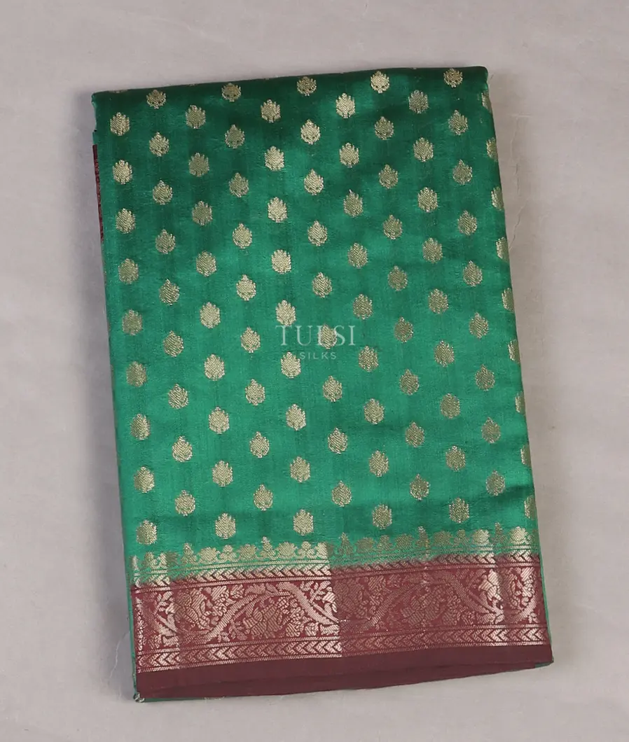 Green Chaniya Silk Saree T568070-image