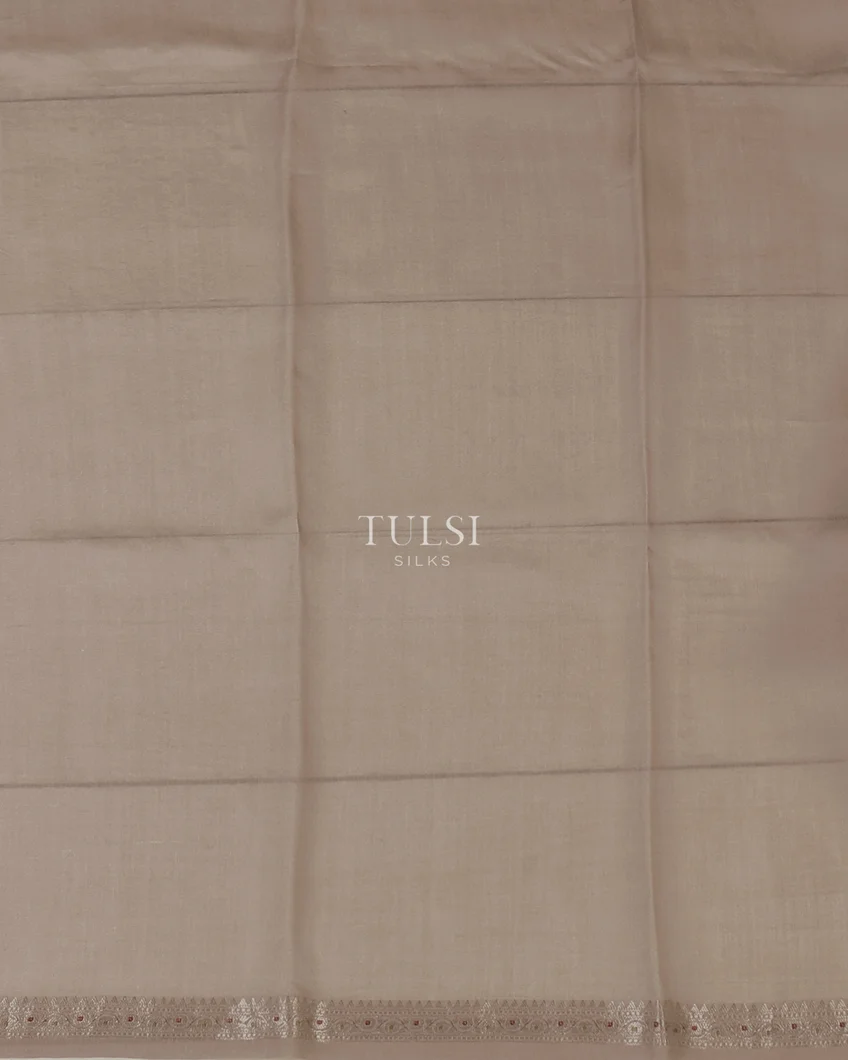 Grey Kora Organza Printed Saree T5651853