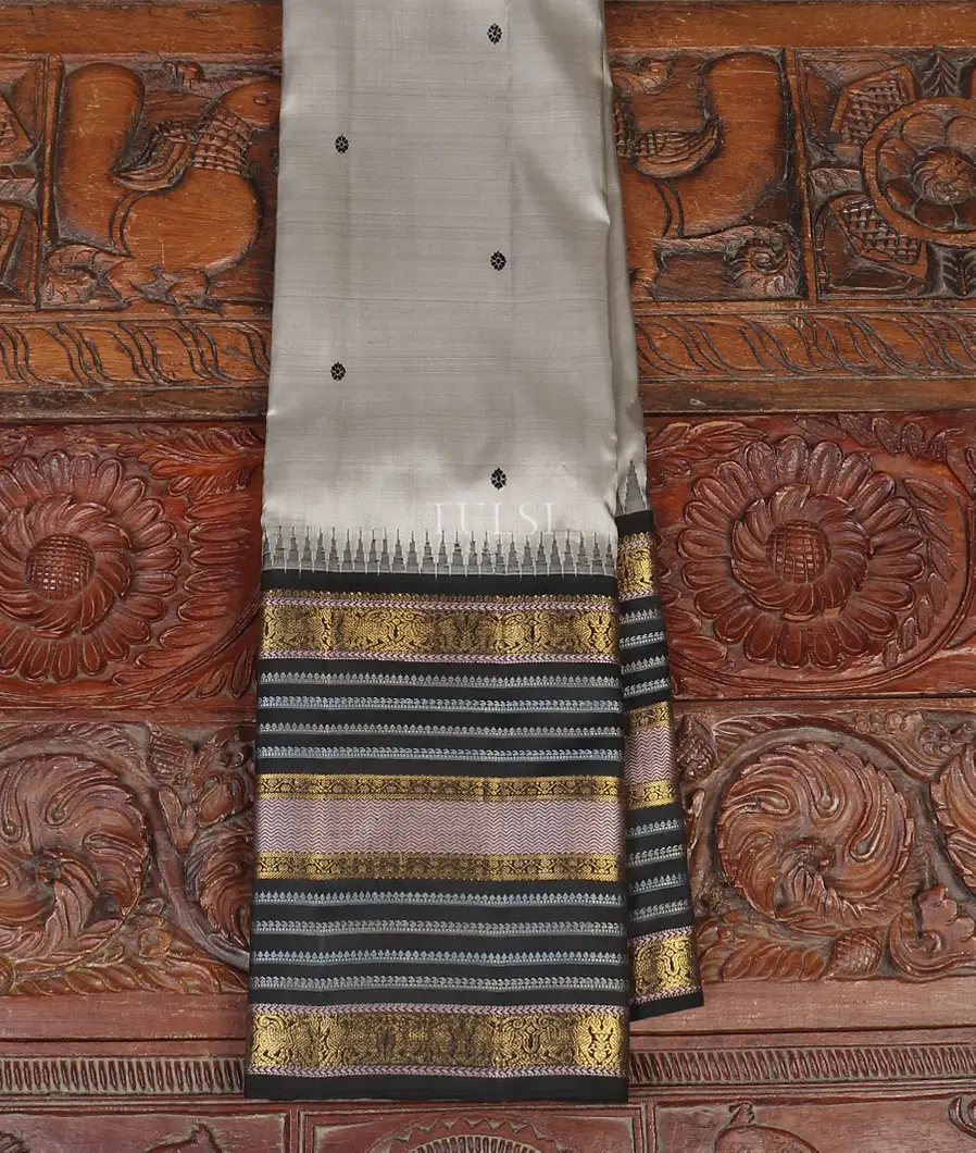 Grey Kanjivaram Silk Saree T566513-image
