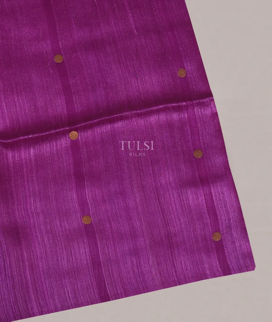Purple Handwoven Tussar Saree T569670-image