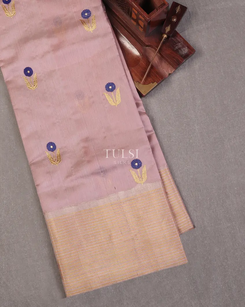 Light Pink Chanderi Silk Saree T570499-image