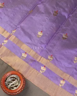 Lavender Chanderi Silk Saree T5705005