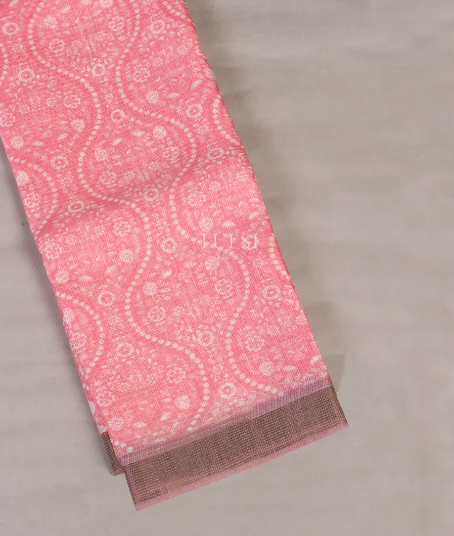 Pink Kota Cotton Saree T570685-image