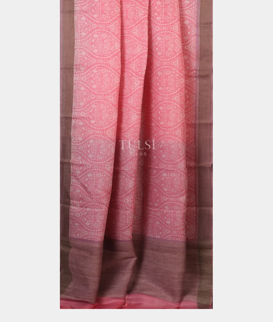 Pink Kota Cotton Saree T5706852