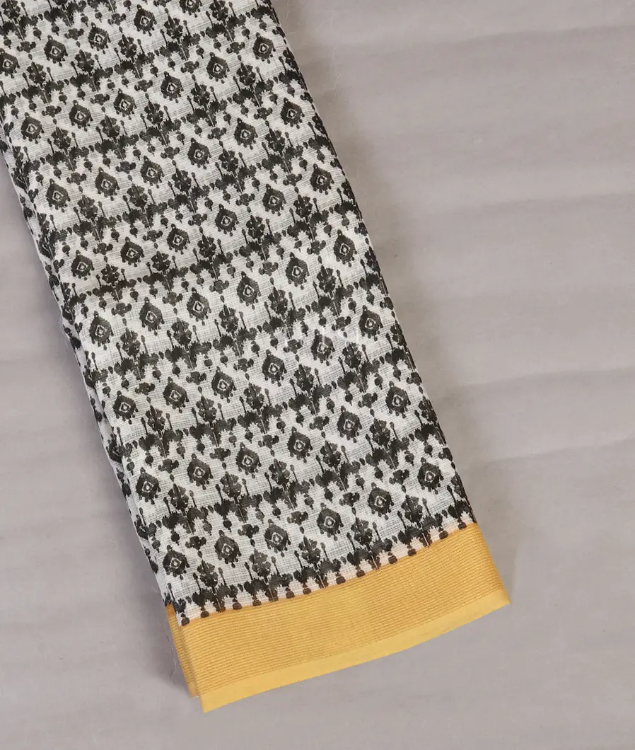 White Kota Cotton Saree T570741-image