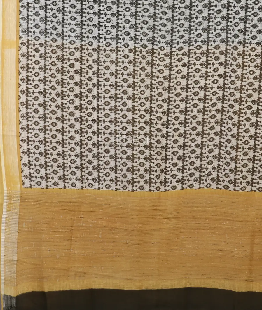 White Kota Cotton Saree T5707414