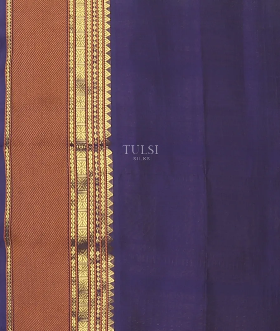 Blue Silk Cotton Saree T5713913