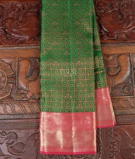 Green Soft Silk Saree T5608711