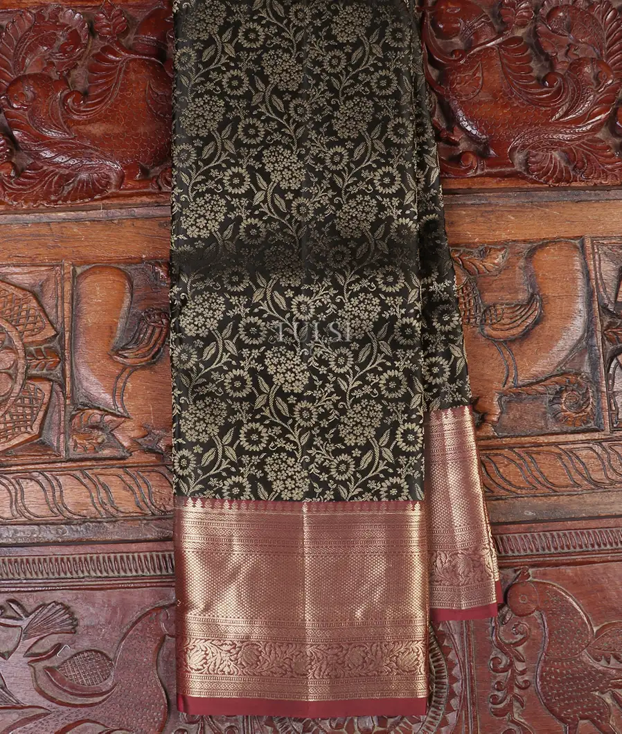 Black Soft Silk Saree T566560-image
