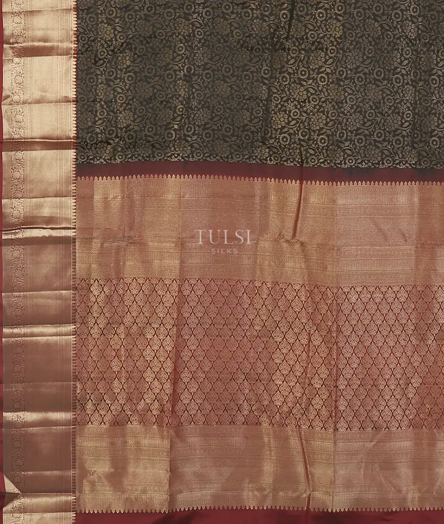 Black Soft Silk Saree T5665604