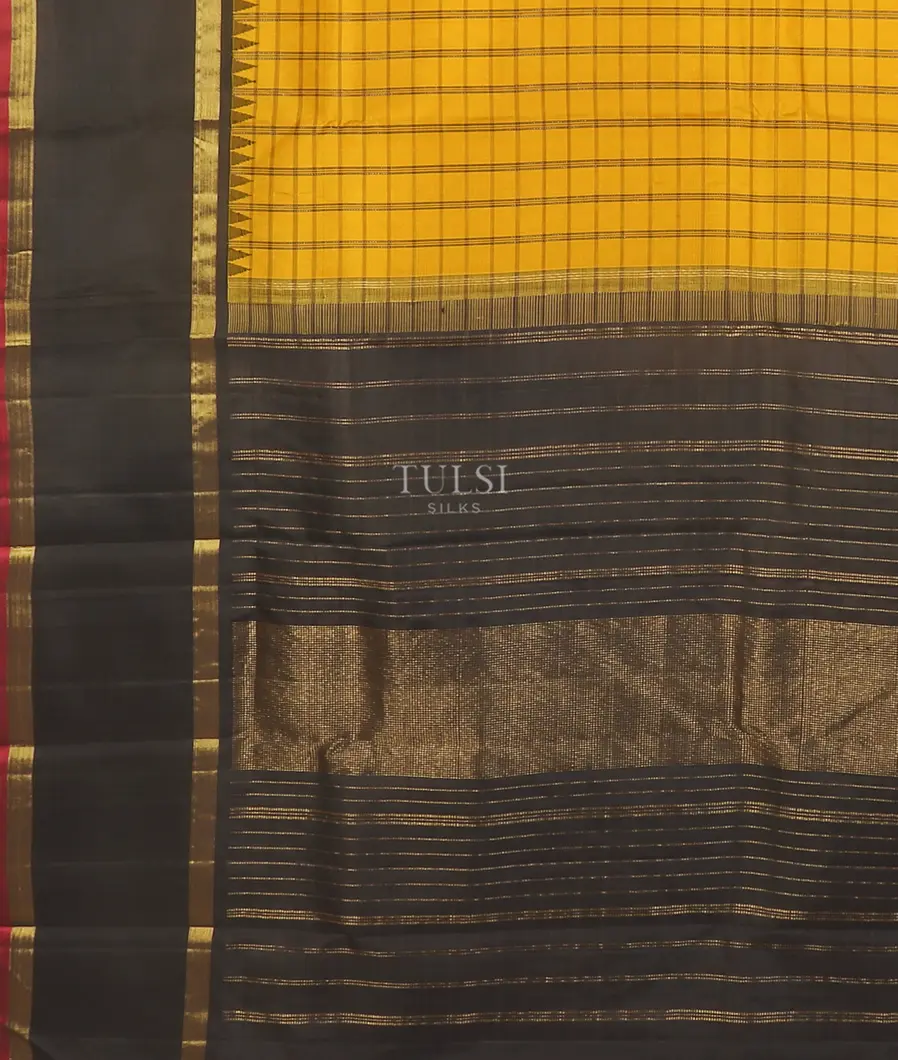 Yellow Kanjivaram Silk Saree T5508514