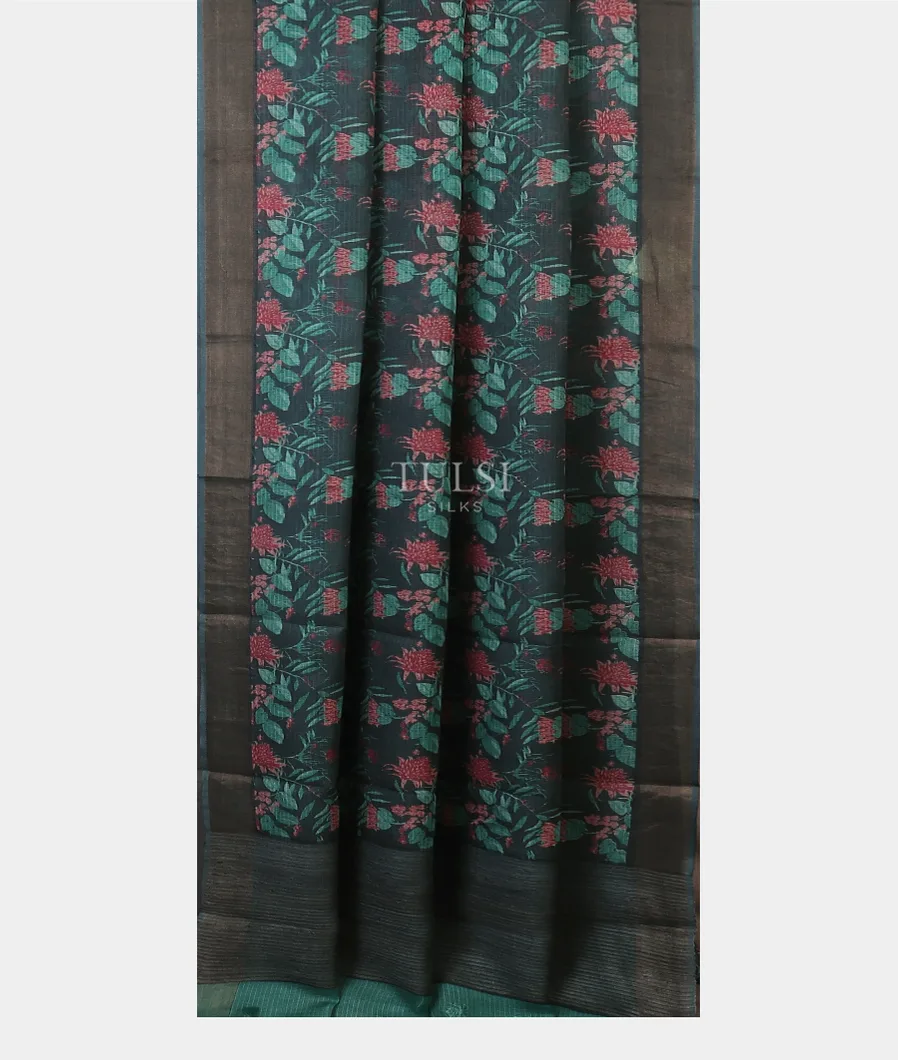 Grey Kota Cotton Saree T5707922