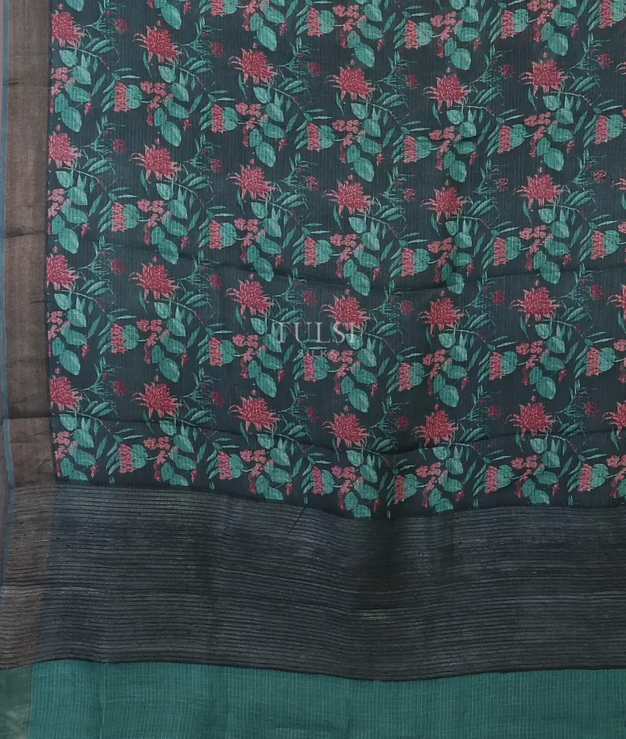 Grey Kota Cotton Saree T5707924