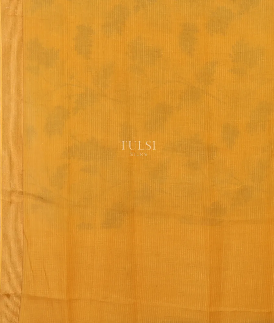Yellow Kota Cotton Saree T5707463