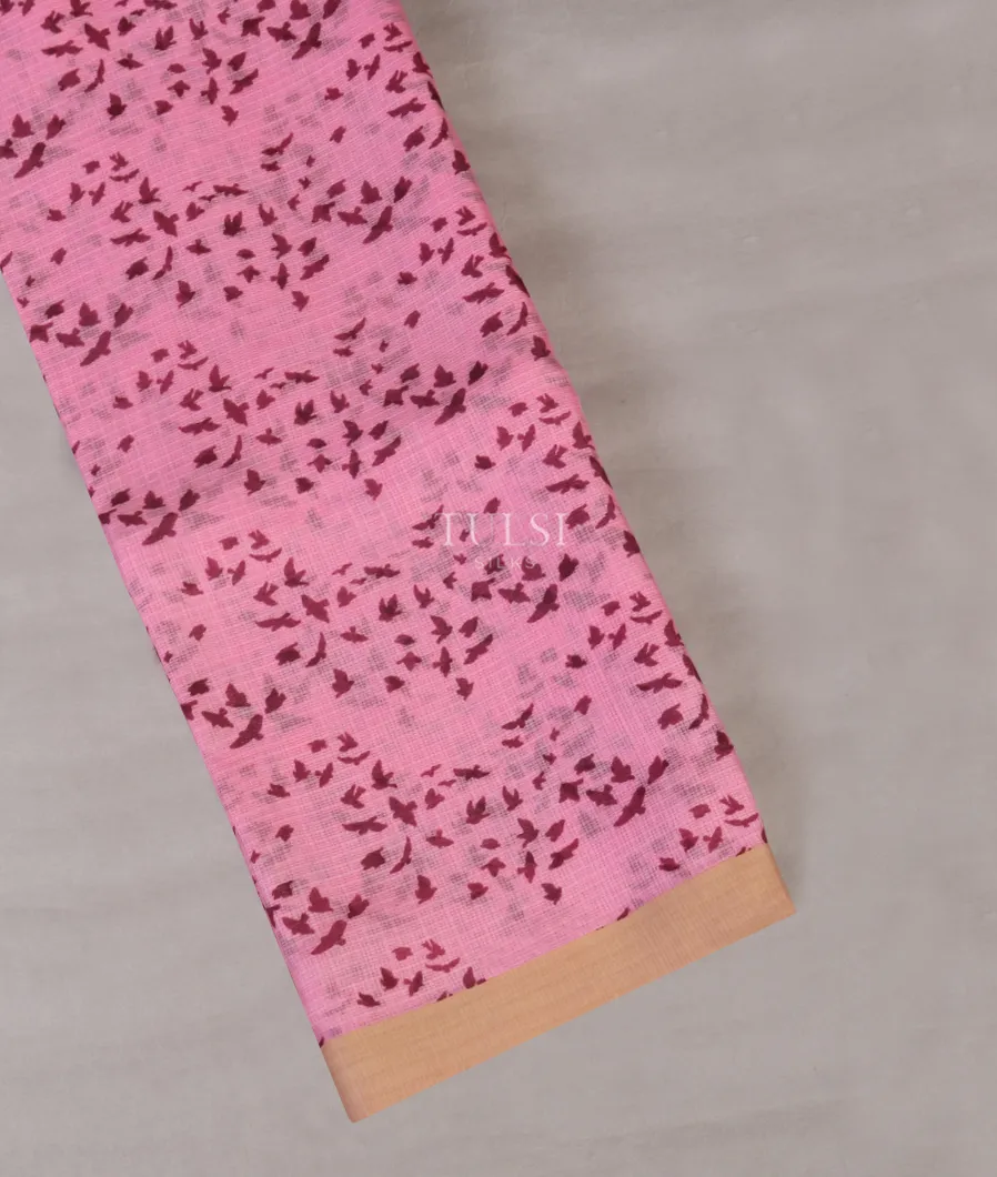 Pink Kota Cotton Saree T570705-image