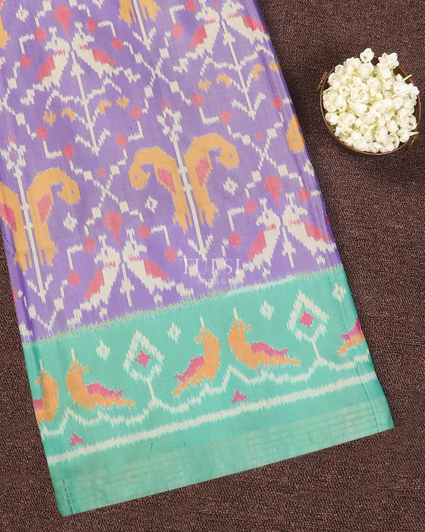 Lavender Patan Patola Silk Saree T571567-image