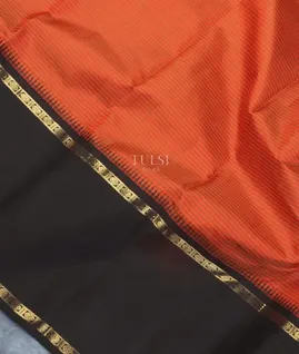 Burnt Orange Kanjivaram Silk Saree T4996244