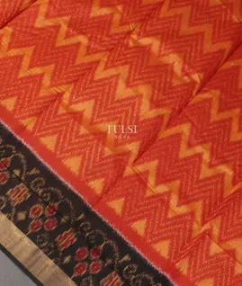 Red Pochampalli Silk Cotton Saree T5555394