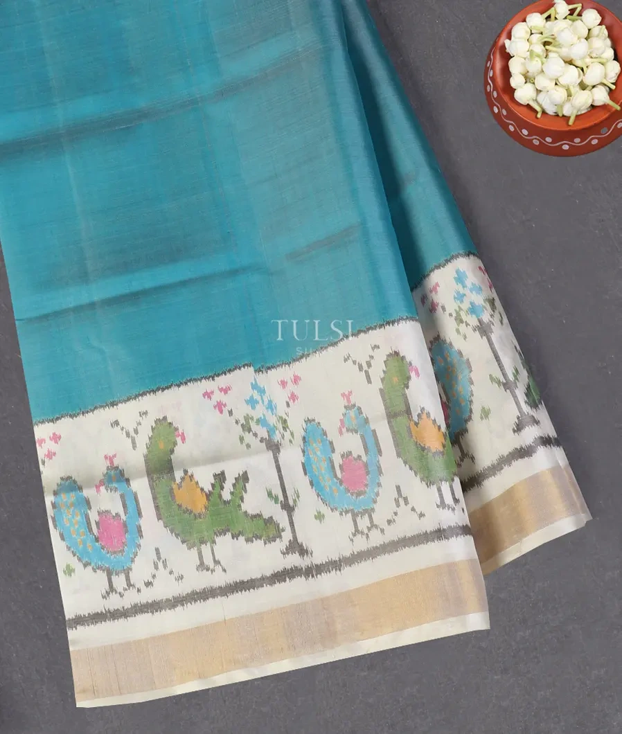 Blue Patola Silk Saree T559802-image