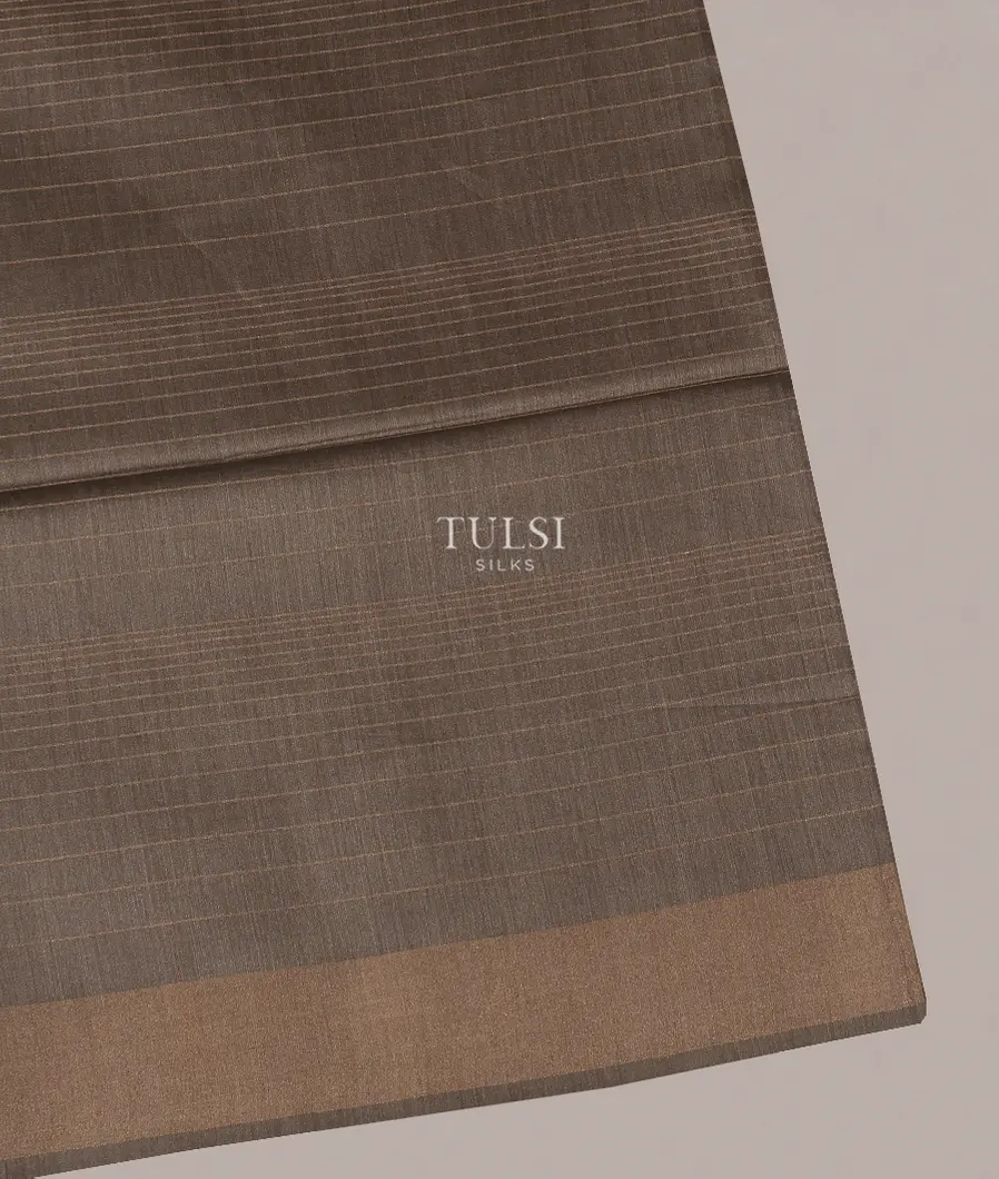 Grey Woven Tussar Saree T558160-image