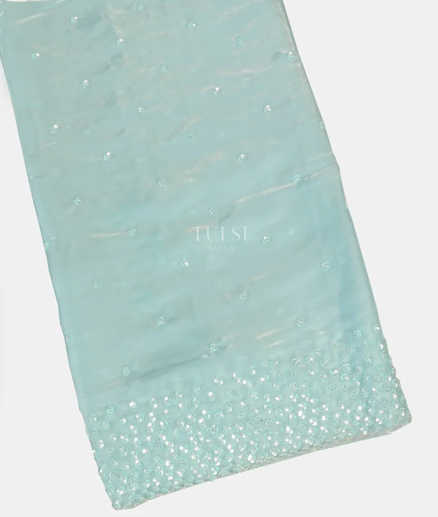 Blue Fancy Embroidery Saree T452039-1-image
