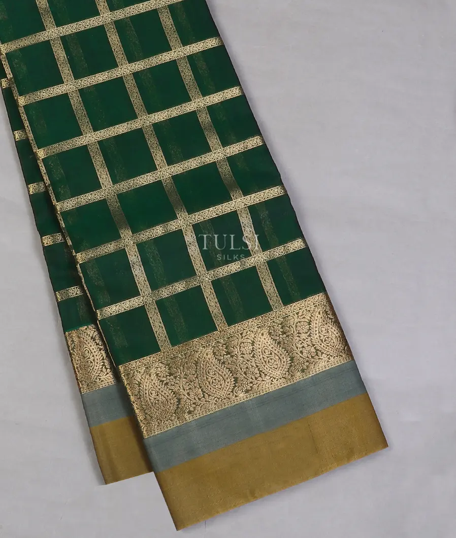 Green Silk Cotton Saree T570844-image