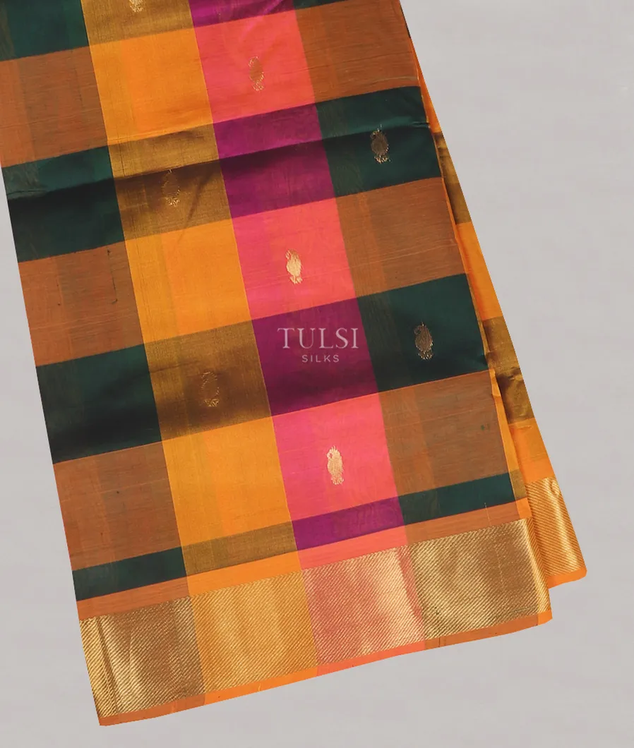 Multicolour Silk Cotton Saree T573106-image