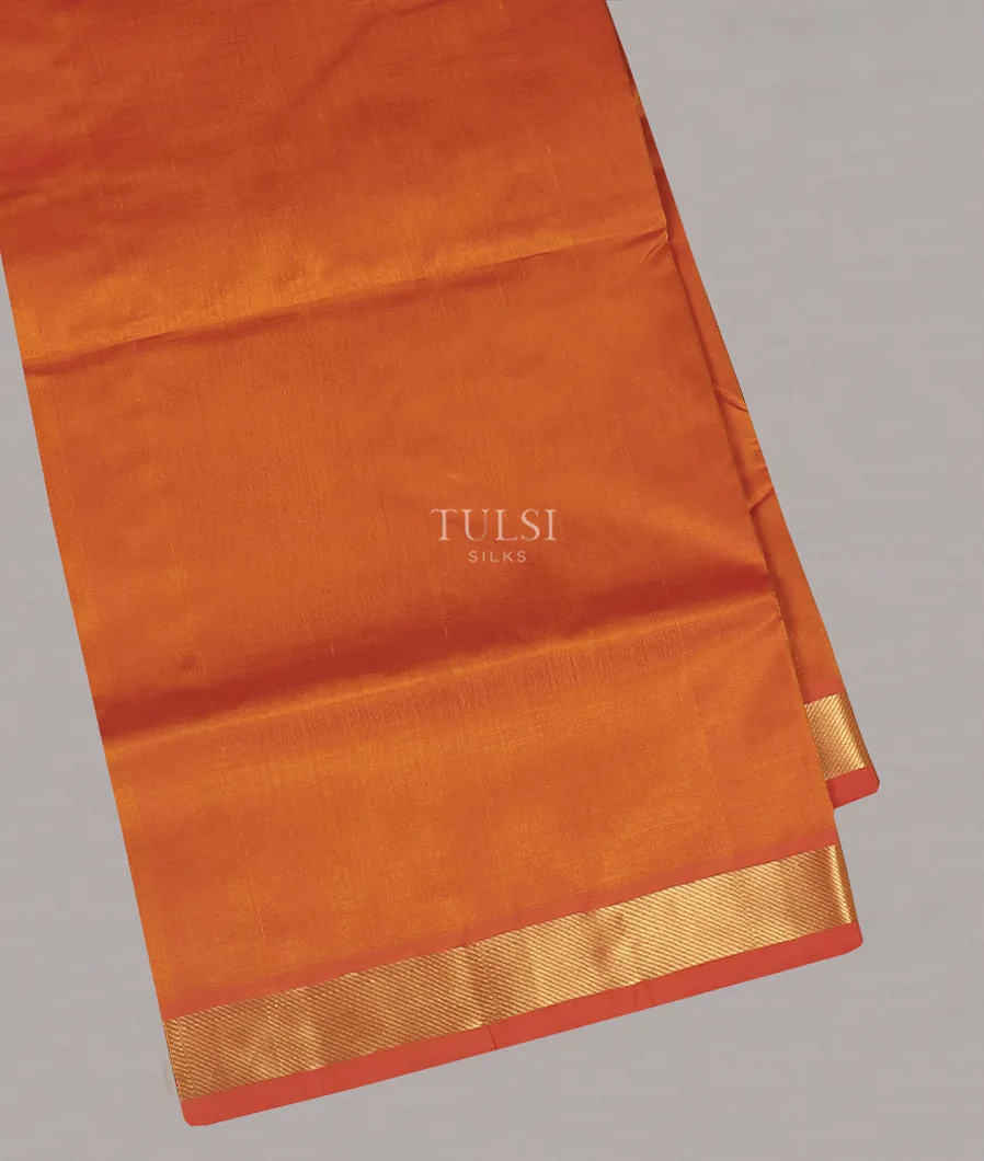 Orange Silk Cotton Saree T573056-image