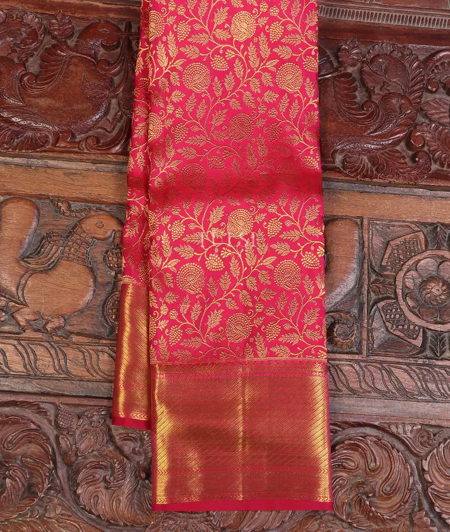 Magenta Kanjivaram Silk Saree T537036-image