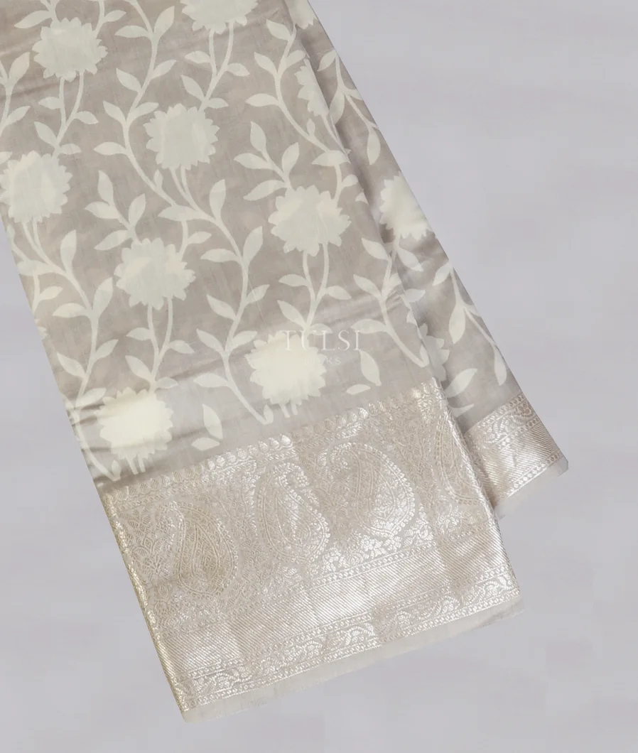 Grey Chaniya Silk Saree T545554-image