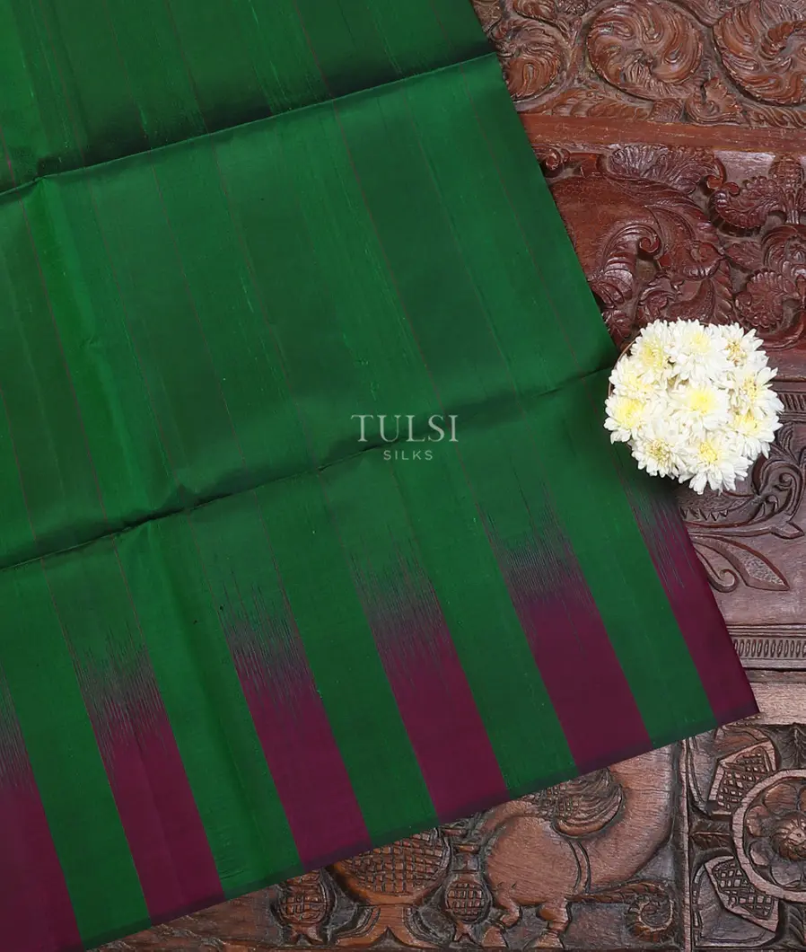 Green Soft Silk Saree T560380-image